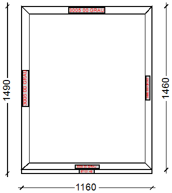 IVAPER GRAU 62: Окно, Ivaper 62 мм (В), Без фурнитуры, 1460х1160, Белый, Белый
