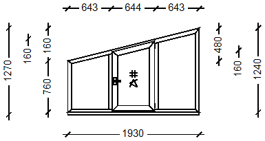 IVAPER 70 класс В: Окно, Ivaper 70 мм (В), Roto NX, 1240х1930, Белый, Белый