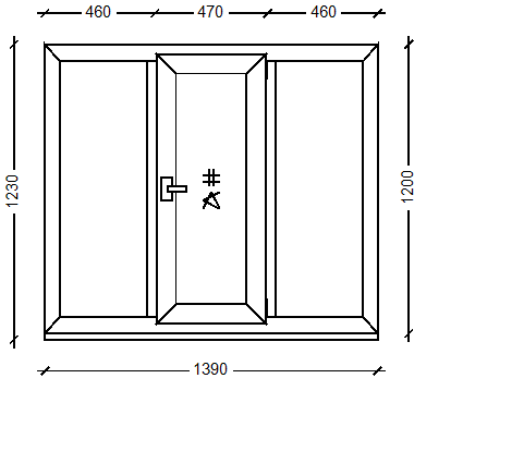 IVAPER GRAU 62: Окно, Ivaper 62 мм (В), Maco, 1200х1390, Белый, Белый